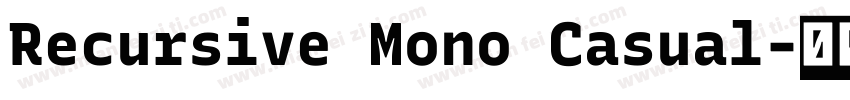 Recursive Mono Casual字体转换